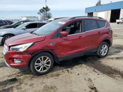 Salvage cars for sale from Copart Woodhaven, MI: 2018 Ford Escape SE