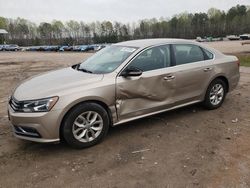 Salvage cars for sale at Charles City, VA auction: 2016 Volkswagen Passat S