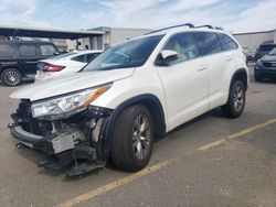 Salvage cars for sale at Hayward, CA auction: 2016 Toyota Highlander LE