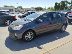 Salvage cars for sale from Copart Sacramento, CA: 2013 Toyota Prius C