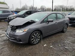 Salvage cars for sale from Copart Columbus, OH: 2015 Honda Civic EXL