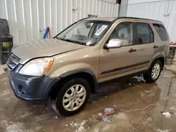 Salvage cars for sale at Franklin, WI auction: 2006 Honda CR-V EX