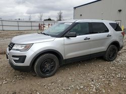 Salvage cars for sale at Appleton, WI auction: 2016 Ford Explorer Police Interceptor