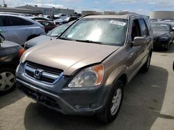 Salvage cars for sale at Martinez, CA auction: 2003 Honda CR-V EX