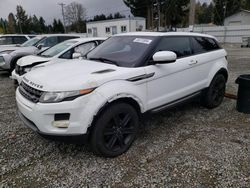 Salvage cars for sale at Graham, WA auction: 2013 Land Rover Range Rover Evoque Pure Plus