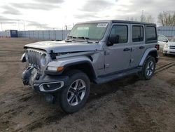 Salvage cars for sale at Greenwood, NE auction: 2018 Jeep Wrangler Unlimited Sahara