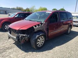 Salvage cars for sale from Copart Sacramento, CA: 2015 Chrysler Town & Country Touring