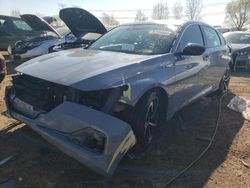 Salvage cars for sale at Elgin, IL auction: 2022 Honda Accord Sport