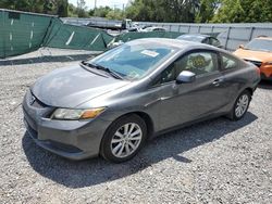 Salvage cars for sale from Copart Riverview, FL: 2012 Honda Civic EX