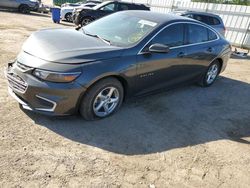 Salvage cars for sale at Harleyville, SC auction: 2017 Chevrolet Malibu LS