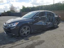 Salvage cars for sale at auction: 2017 Honda Accord Sport