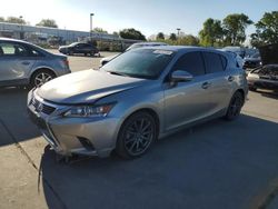 Salvage cars for sale from Copart Sacramento, CA: 2017 Lexus CT 200