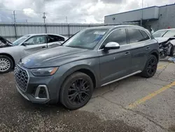 Salvage cars for sale at Chicago Heights, IL auction: 2021 Audi SQ5 Premium