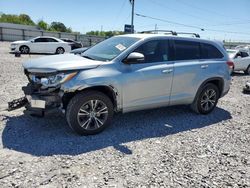 Toyota Highlander salvage cars for sale: 2017 Toyota Highlander LE