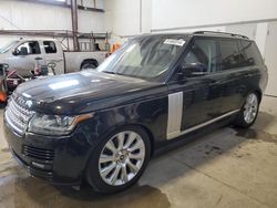 Salvage cars for sale at Nisku, AB auction: 2013 Land Rover Range Rover Supercharged