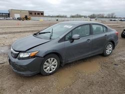 Honda Civic lx Vehiculos salvage en venta: 2012 Honda Civic LX