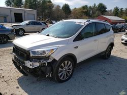 Salvage cars for sale from Copart Mendon, MA: 2018 Ford Escape Titanium
