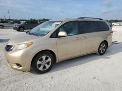 Toyota Sienna le salvage cars for sale: 2011 Toyota Sienna LE