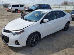 Salvage cars for sale at Mcfarland, WI auction: 2015 Toyota Corolla L