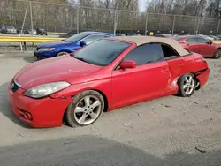 Salvage cars for sale from Copart Waldorf, MD: 2008 Toyota Camry Solara SE