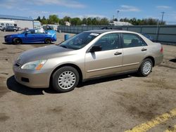 Honda salvage cars for sale: 2006 Honda Accord Value