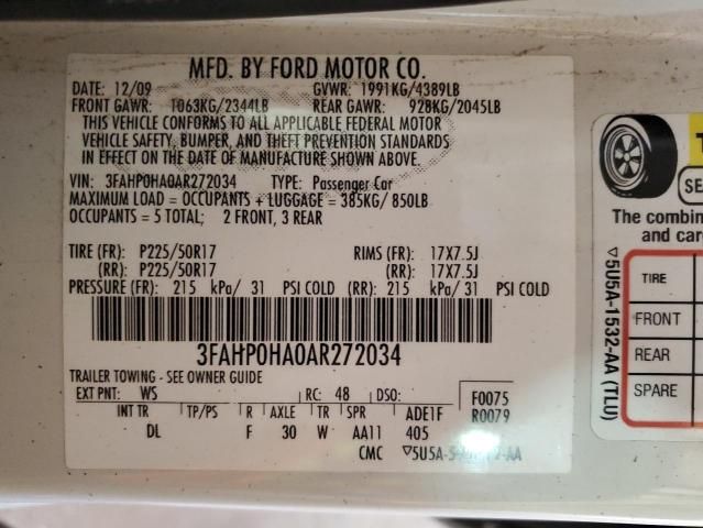 2010 Ford Fusion SE