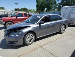 Vehiculos salvage en venta de Copart Sacramento, CA: 2015 Volkswagen Passat S