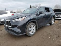 Salvage cars for sale at Bowmanville, ON auction: 2022 Toyota Highlander Hybrid LE