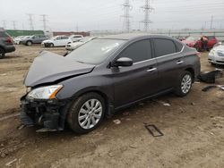 Salvage cars for sale from Copart Elgin, IL: 2015 Nissan Sentra S