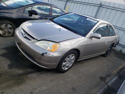 Honda salvage cars for sale: 2002 Honda Civic EX