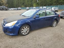 Salvage cars for sale from Copart Graham, WA: 2010 Subaru Legacy 2.5I Premium