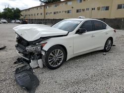 Salvage cars for sale at auction: 2019 Infiniti Q50 Luxe