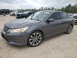 Salvage cars for sale at Houston, TX auction: 2013 Honda Accord Sport