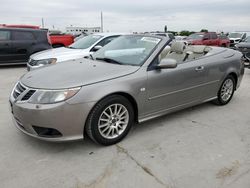 Salvage cars for sale at Grand Prairie, TX auction: 2008 Saab 9-3 2.0T