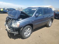 Salvage cars for sale at Brighton, CO auction: 2006 Toyota Highlander Hybrid