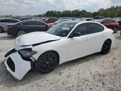 Salvage cars for sale at Houston, TX auction: 2020 Alfa Romeo Giulia