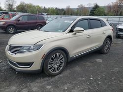 Salvage cars for sale from Copart Grantville, PA: 2016 Lincoln MKX Reserve