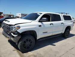 Salvage cars for sale from Copart Grand Prairie, TX: 2018 Toyota Tundra Crewmax SR5
