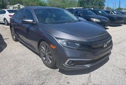 Honda salvage cars for sale: 2021 Honda Civic EX