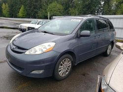 Salvage cars for sale at Arlington, WA auction: 2008 Toyota Sienna XLE