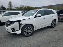 Salvage cars for sale at Grantville, PA auction: 2015 KIA Sorento SX