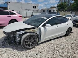 Salvage vehicles for parts for sale at auction: 2021 Tesla Model 3