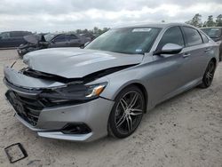 Salvage cars for sale at Houston, TX auction: 2021 Honda Accord Touring