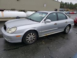 Salvage cars for sale from Copart Exeter, RI: 2003 Hyundai Sonata GLS