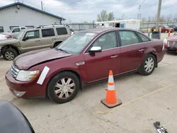 Salvage cars for sale at Pekin, IL auction: 2008 Ford Taurus Limited