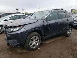 Salvage cars for sale at Chicago Heights, IL auction: 2021 Toyota Rav4 LE
