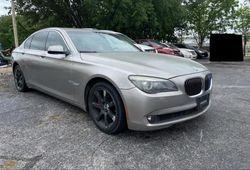 Salvage cars for sale at Grand Prairie, TX auction: 2009 BMW 750 I