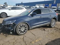 Salvage cars for sale at Woodhaven, MI auction: 2018 Lincoln MKX Reserve