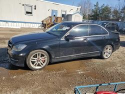 Salvage cars for sale from Copart Lyman, ME: 2014 Mercedes-Benz C 300 4matic