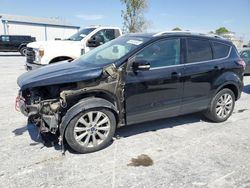 Salvage cars for sale at Tulsa, OK auction: 2017 Ford Escape Titanium